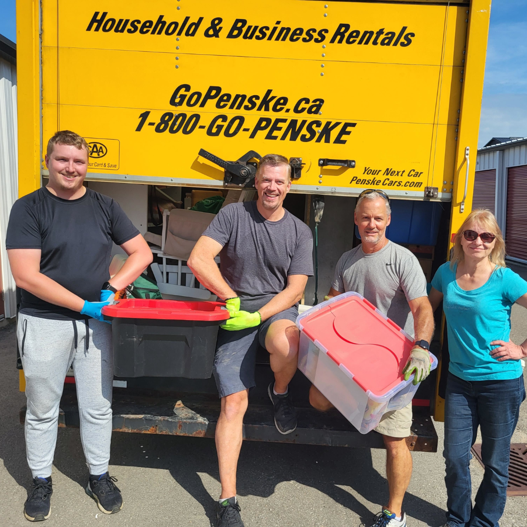 Volunteers on storage move